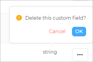 Custom Field Delete Confirm