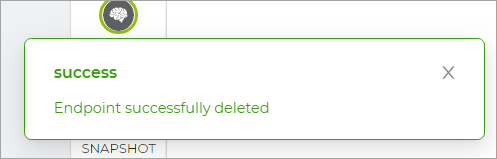 Endpoint Deleted Message