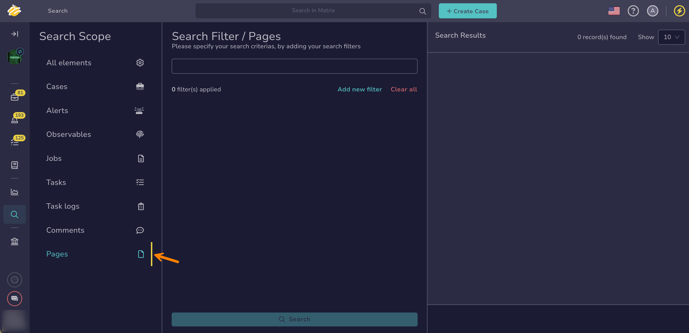 Global Search Pages